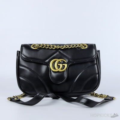 Gucci Black Leather Small Shoulder Bag