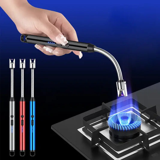 Electric Arc USB Rechargeable Flameless Arc Lighter Flexible and Windproof for Candles,