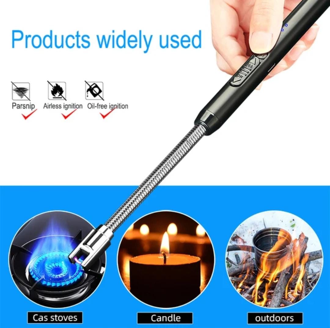 Electric Arc USB Rechargeable Flameless Arc Lighter Flexible and Windproof for Candles,