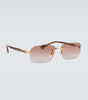 Gucci GG rectangular sunglasses
