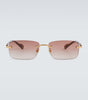 Gucci GG rectangular sunglasses